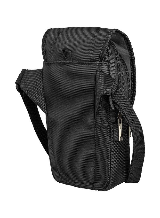 WENGER, BC High Flapover, Flapover Crossbody Bag, Black Swiss Designed-Blend of Style and Function, 612271 - Image 5